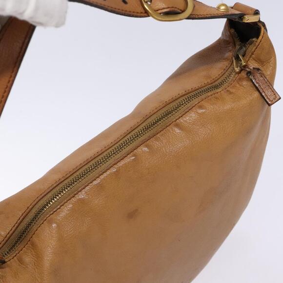 GUCCI Interlocking Shoulder Bag Leather Brown Gold - Picture 6 of 16